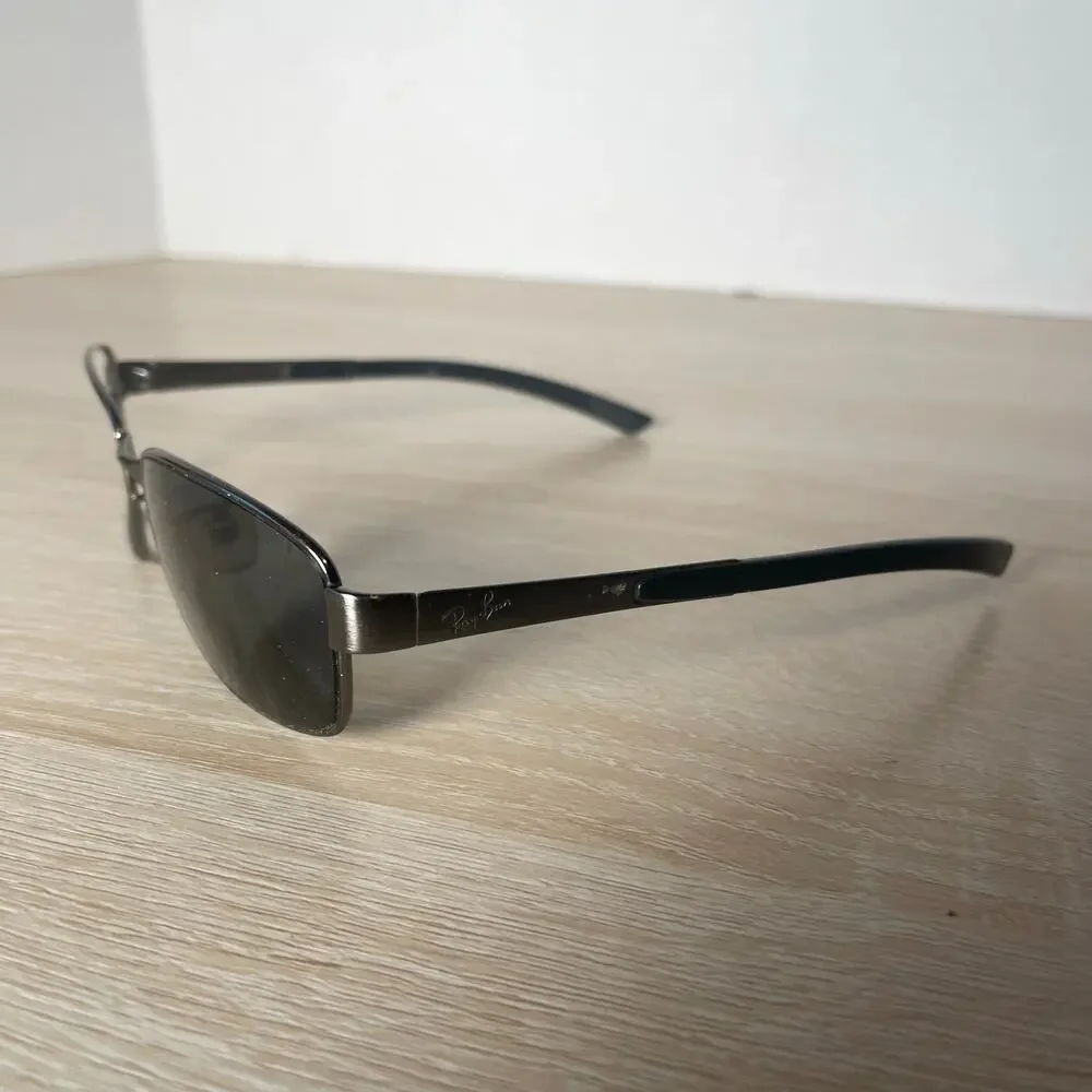 Ray-Ban RB3413 004 Sunglasses Silver Black FRAMES ONLY 59-18 3N Made in Italy - Picture 3 of 9